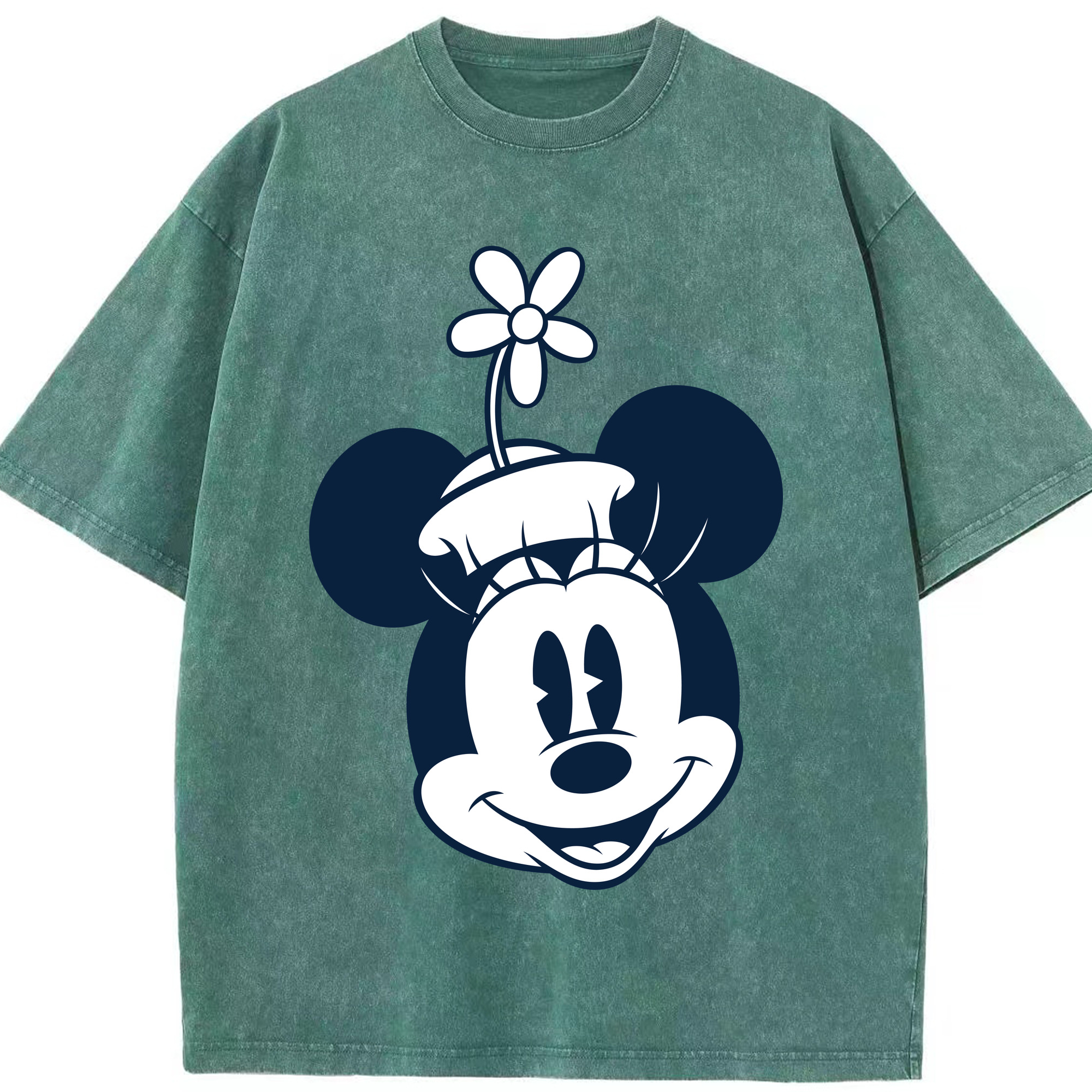 （画像用） ミッキーマウス Mickey Mouse 綿100% ヴィンテージ風 半袖Tシャツ（フロントプリント）